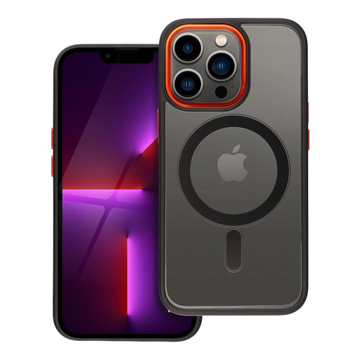 COLOR EDGE MAG COVER tok kompatibilis MagSafe technológiával IPHONE 13 Pro készülékhez fekete arany