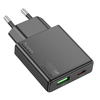 HOCO vékony fali töltő USB A + Type C PD QC3.0 3A 20W N38 fekete - 2. kép