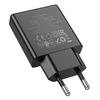 HOCO vékony fali töltő USB A + Type C PD QC3.0 3A 20W N38 fekete - 4. kép
