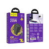 HOCO töltő 2 x Type C + 2 x USB A + Type C - Lightning kábel PD QC3.0 3A 20W N55 fekete - 3. kép