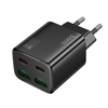 HOCO töltő 2 x Type C + 2 x USB A PD QC3.0 3A 20W N55 fekete - 0. kép