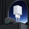 HOCO töltő 2 x Type C + 2 x USB A PD QC3.0 3A 20W N55 fekete - 3. kép