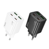 HOCO töltő 2 x Type C + 2 x USB A PD QC3.0 3A 20W N56 fehér - 1. kép