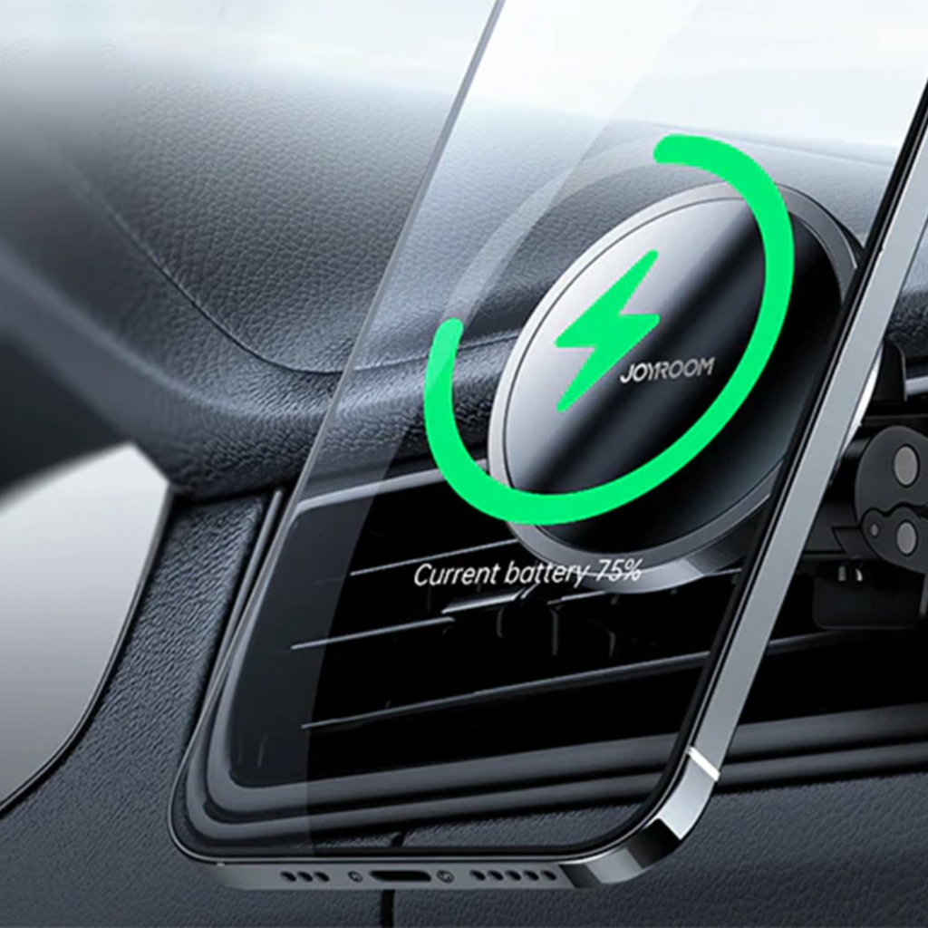 Joyroom JR-ZS240 Mágneses MagSafe autós telefontartó és vezeték nélküli töltő szellőzőre fekete - 7
