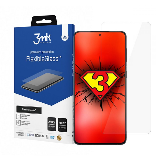 3MK FlexibleGlass kijelzővédő üvegfólia Samsung S21+ Plus 3MK FlexibleGlass kijelzővédő üvegfólia Samsung S21+ Plus