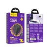 HOCO töltő 2 x Type C + 2 x USB A + Type C kábel Lightningre PD QC3.0 3A 30W N56 fekete - 4. kép