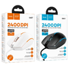 HOCO vezetékes gamer USB A számítógépes egér 2400 dpi GM37 fehér - 2. kép