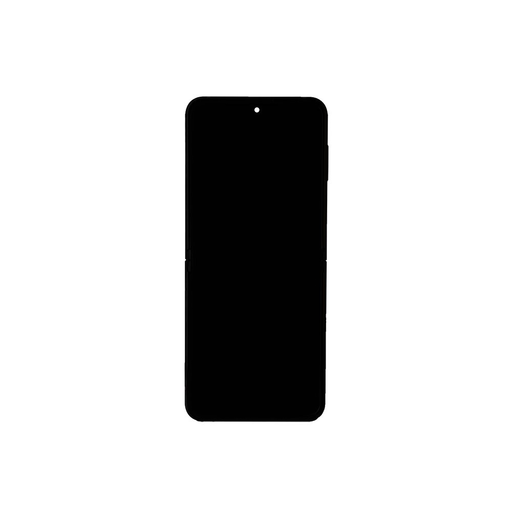 LCD kijelző + Érintőegység + Előlap Samsung F731 Galaxy Z Flip 5 5G Szürke (Szerviz csomag)