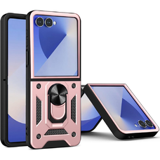 Samsung Galaxy Z Flip7 - Techsuit CamShield Series - Rózsaarany tok
