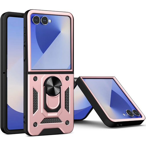 Samsung Galaxy Z Flip7 - Techsuit CamShield Series - Rózsaarany tok