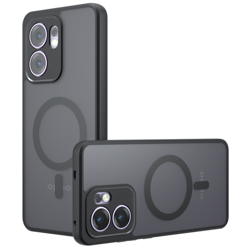 Oppo Reno13 F 4G / Reno13 F 5G / Reno13 FS 5G - Techsuit - PureFrost MagSafe - Fagyos Fekete tok