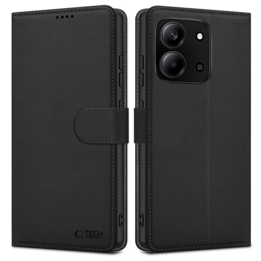Tech-protect Wallet čierne puzdro pre Xiaomi Redmi 15C