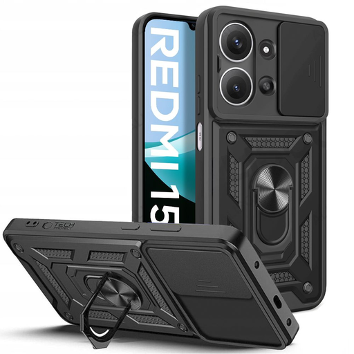 Tech-protect Camshield Pro Xiaomi Redmi 15C čierne puzdro