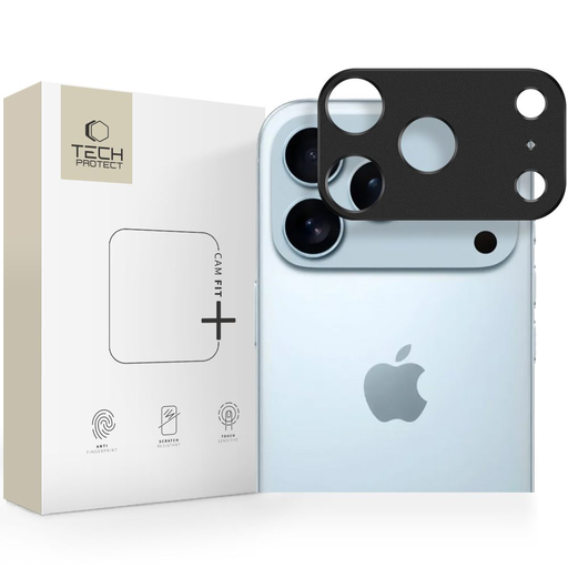 iPhone 17 Pro Max čierna Tech-protect Camalloy Fit+ sklenená fólia