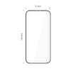 Tech-Protect Quick Set+ edzett üveg 2-pack iPhone 17 Air fekete üvegfólia - 3. kép