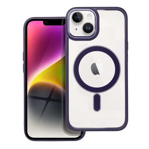 COLOR EDGE MAG COVER tok iPhone 14-hez MagSafe kompatibilitással mélylila