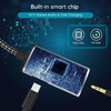 Techsuit - 2 az 1-ben Audio Adapter AcustiCore (AC22) - Type-C-ről Type-C/3.5mm Jackre, Gyors Töltés, DAC Chip, Hi-Fi Hangzás - Szürke - 1. kép
