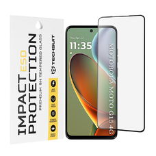 ESD üveg - Motorola Moto G15 / G15 Power - Fekete - Techsuit. üvegfólia