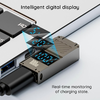 Techsuit - Laptop Adapter LaptopPlugX (A22) - Laptophoz, DC-ről Type-C-re, 100W, LED kijelzővel - Fekete - 1. kép
