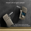 Techsuit - Laptop Adapter LaptopPlugX (A22) - Laptophoz, DC-ről Type-C-re, 100W, LED kijelzővel - Fekete - 2. kép