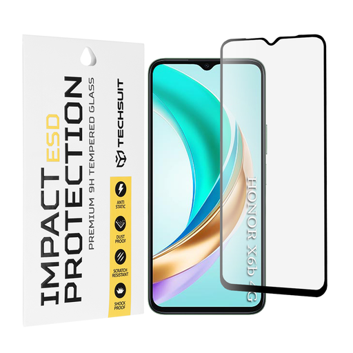 Techsuit - ESD Üveg - Honor X6b - Fekete. üvegfólia