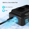 Techsuit - Autós Áramátalakító PowerDrive X (IA2) - Type-C, 2x USB-A, 2x AC Csatlakozó, 220V, 200W - Fekete - 2. kép