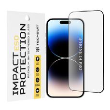 iPhone 14 Pro - ESD üveg - Techsuit - Fekete