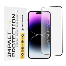 iPhone 14 Pro Max - ESD Üveg - Techsuit - Fekete.