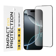 iPhone 16 Pro - Techsuit - ESD Üveg - Fekete. üvegfólia
