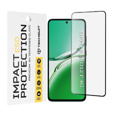 Oppo Reno12 F 4G / Reno12 F 5G / Reno12 FS 4G / Reno12 FS 5G - Techsuit - ESD Üveg - Fekete. üvegfólia