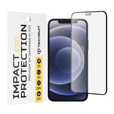 Techsuit ESD üveg - iPhone 12 / iPhone 12 Pro - Fekete