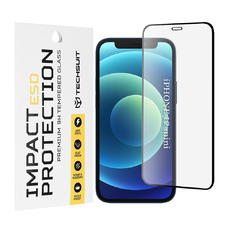 ESD üveg - iPhone 12 mini - fekete - Techsuit
