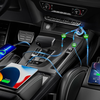 Techsuit - Prémium Autós Töltő DriveBoost (C6) - Gyors Töltés, LED Világítás, USB, 2x Type-C 60W, 5V/3A, Alumínium Ötvözet - Ezüst. - 3. kép
