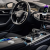 Techsuit - Prémium Autós Töltő DriveBoost (C6) - Gyors Töltés, LED Világítás, USB, 2x Type-C 60W, 5V/3A, Alumínium Ötvözet - Ezüst. - 4. kép