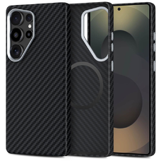 Techsuit - CarbonHalo MagSafe tok - iPhone 15 Pro - Fekete.