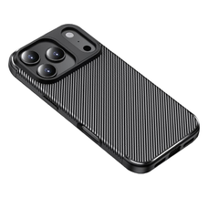 iPhone 17 Pro - Techsuit - CarbonFiber - Fekete tok