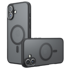 iPhone 16 Techsuit - PureFrost MagSafe - Jeges Fekete tok