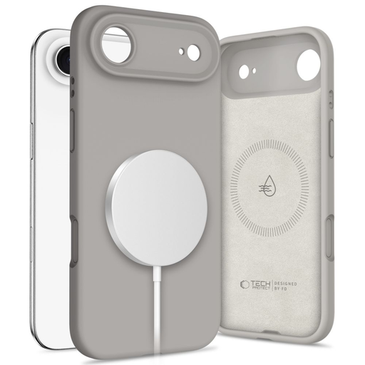 Tech-protect Szilikon Magsafe iPhone 17 Air Kőszürke tok Tech-protect Szilikon Magsafe iPhone 17 Air Kőszürke tok