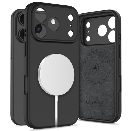 Tech-protect Szilikon Magsafe iPhone 17 Pro Fekete tok Tech-protect Szilikon Magsafe iPhone 17 Pro Fekete tok