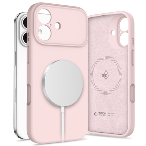 Tech-protect Szilikon Magsafe iPhone 17 Rózsaszín Gyöngy tok Tech-protect Szilikon Magsafe iPhone 17 Rózsaszín Gyöngy tok