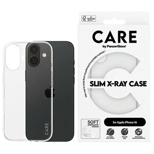 CARE by PanzerGlass X-Ray Soft Basic tok iPhone 16 6.1