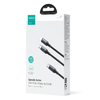 2 az 1-ben kábel Joyroom speedy series SA21-1T2 USB-C - USB-C / Lightning 100W 1,5m fekete - 3. kép