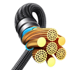 2 az 1-ben kábel Joyroom speedy series SA21-1T2 USB-C - USB-C / Lightning 100W 1,5m fekete - 4. kép