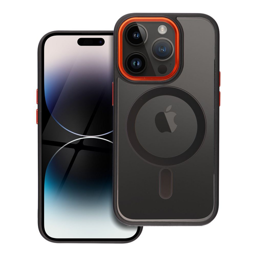 COLOR EDGE MAG COVER tok, kompatibilis MagSafe technológiával iPhone 14 Pro-hoz, fekete arany