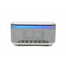 ENT Denver CRQ-225 Rádiós ébresztőóra Bluetooth funkcióval és vezeték nélküli töltéssel - Szürke