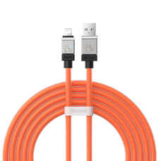  Baseus - Data Cable CoolPlay sorozat (CAKW000507) - USB Lightning Gyors Töltőkábel, 2.4A, 2m - Narancssárga