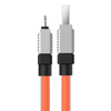 Baseus - Data Cable CoolPlay sorozat (CAKW000507) - USB Lightning Gyors Töltőkábel, 2.4A, 2m - Narancssárga - 2. kép