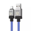 Baseus - CoolPlay sorozat adatkábel (CAKW000503) - USB - Lightning gyors töltés, 2,4A, 2m - Kék - 1. kép