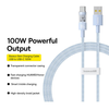 Baseus - Data Cable Gem (P10373002311-00) - USB-ről Type-C-re, Szupergyors Töltés 100W, 1m - Galaxy Kék - 4. kép