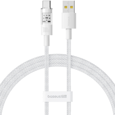  Baseus - Gem adatkábel (P10373002211-00) - USB típusú Type-C, Szupergyors töltés 100W, 1m - Holdfehér